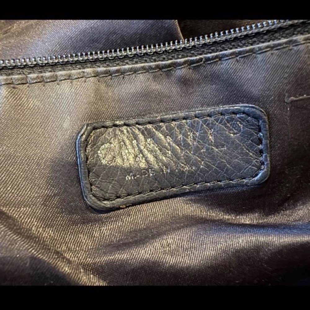 Rare Vintage Chanel Black Lambskin Leather Chunky Large Hobo Tote Shoulder Bag - Picture 5 of 10